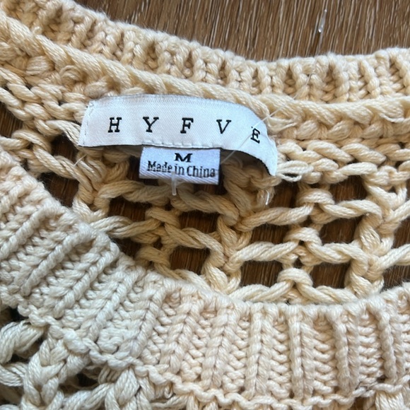 Hyfve Ivory Sweater Medium - Picture 2 of 6